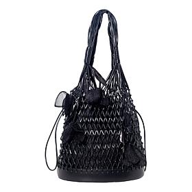 DiFerdinando Secret Garden Macrame Flower Tote Bag