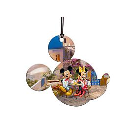 Disney (Mickey and Minnie in Greece) Shaped Acrylic Print