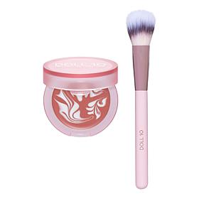 Doll 10 Liquid Filter Serum Swirl Blush with Niacinamide with Brush