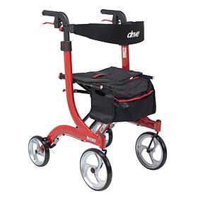 Drive Medical Nitro Euro Style Rollator Rolling Walker, Tall