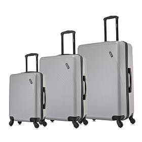 DUKAP Discovery 3-Piece Lightweight Hardside Spinner Luggage Set