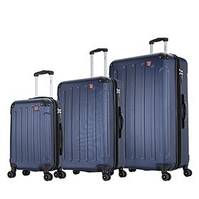 DUKAP Intely Smart 3-Piece Hardside Spinner Luggage Set with TSA Lock