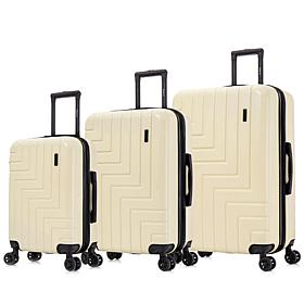 DUKAP Zahav 3-Piece Lightweight Hardside Spinner Luggage Set