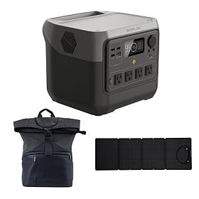 EcoFlow Tech RIVER 2 Pro Power Station w/110W Solar Panel & Carry Bag