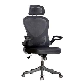 Elama High Back Adjustable Mesh and Fabric Office Chair with Head Rest