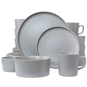 Elama Luxmatte Light Grey 20-Piece Dinnerware Set