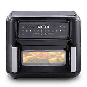 Elite Cuisine 10.5L Digital Dual Zone Air Fryer SYNC Technology/Drawer