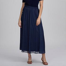Elle Get the Look Chiffon Print Maxi Skirt