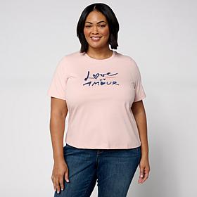 Elle Get the Look Crew-Neck Graphic Tee