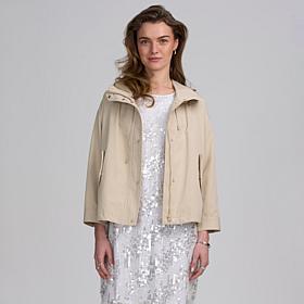 Elle Get the Look Hooded Cropped Parka