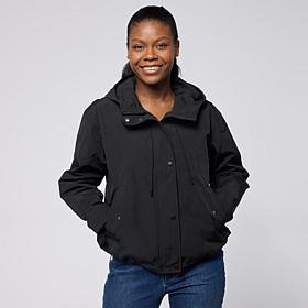 Elle Get the Look Hooded Cropped Parka