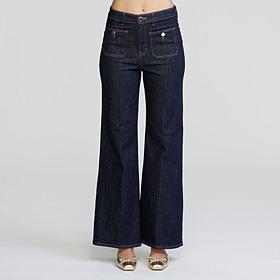Elle Get the Look Patch Pocket Wide Leg Jean