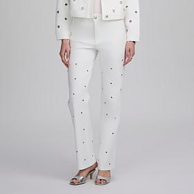 Elle Live Get the Look Grommet Detail Jean