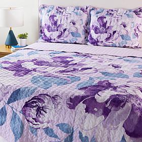 Emryn House 100% Cotton Scalloped Edge Quilt Set