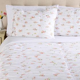 Emryn House 3-piece Ruched Comforter Set