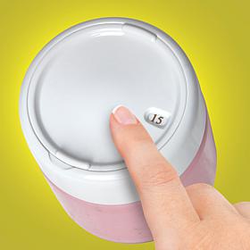 Euro Cuisine Set of 8 Glass Yogurt Jars with Date Lids