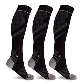 Extreme Fit 3-pk Copper Infused Knee-High Compression Socks