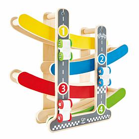 Fast Flip Kid's Colorful Wooden Racetrack
