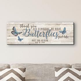 Feeling Butterflies Personalized 9x27 Canvas