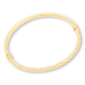 Fiorenza 2-Way Oval Hinged Bangle Bracelet