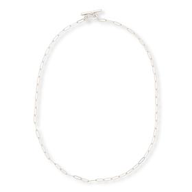 Fiorenza Paperclip Chain Toggle 18" Necklace