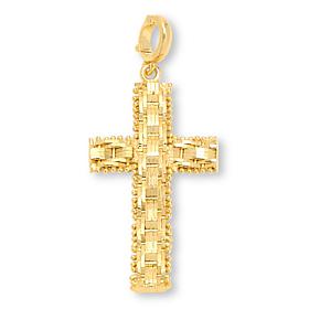 Fiorenza Ricco Textured Cross Pendant