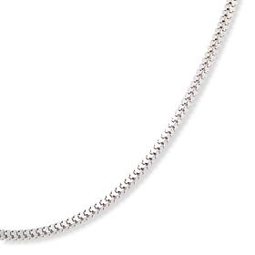 Fiorenza Sterling Silver Box Chain 18" Necklace