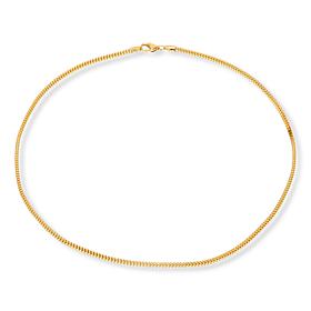 Fiorenza Sterling Silver Box Chain 20" Necklace