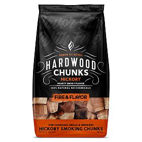 Fire & Flavor FFW202 Premium Smoking Wood Chunks, 4 Pounds, Hickory