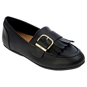 FitFlop Allegro Fringe Buckled Leather Loafer