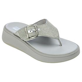 FitFlop® F-Mode Buckle Shimmerlux Flatform Sandals