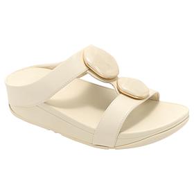 FitFlop Fino Marbled-Stone H-Bar Slides