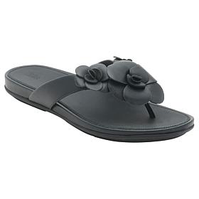 FitFlop Gracie Leather Flower Flip-Flop Sandal
