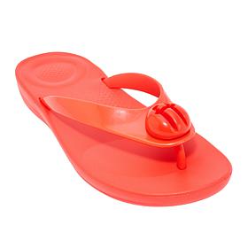 FitFlop iQushion Glossy-Button Flip Flops