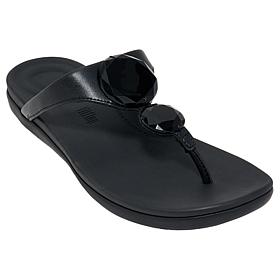 FitFlop Solary Glossy-Disc Toe-Post Sandals