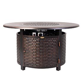 Florence Woven Aluminum LPG Fire Pit