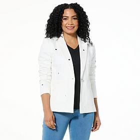 G by Giuliana Black Label Embellished Denim Blazer