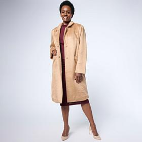 G by Giuliana Black Label Faux Fur Tuxedo Coat