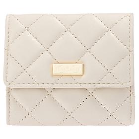 G by Giuliana Black Label Lamb Leather Quilted Flap Wallet