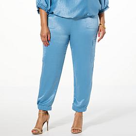 G by Giuliana Black Label Satin Jogger