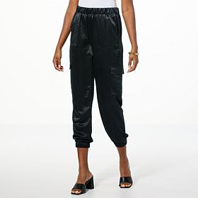 G by Giuliana Black Label Satin Jogger