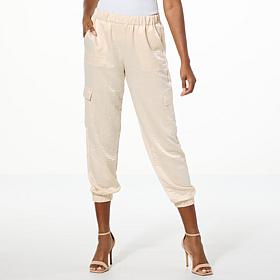 G by Giuliana Black Label Satin Jogger