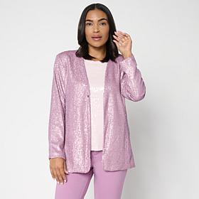 G by Giuliana Black Label Sequin Knit Cardigan