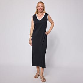 G by Giuliana Cotton Spandex Midi Dress