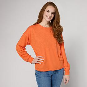 G by Giuliana Drop Shoulder Long-Sleeve Knit Tee