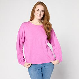 G by Giuliana Drop Shoulder Long-Sleeve Knit Tee