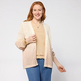 G by Giuliana Fully Fashioned Sweater Ombre Cardigan
