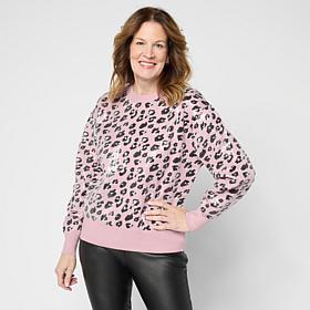 G by Giuliana Jacquard Knit Sweater with Sequinsns