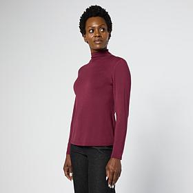 G by Giuliana Long Sleeve Mini Mock Neck Top