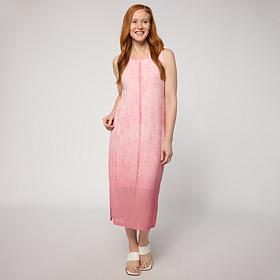 G by Giuliana Make Believe Denim Mesh Midi Dress